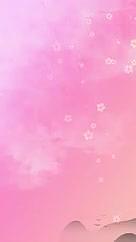 简约清新粉色背景立春节气视频的预览图